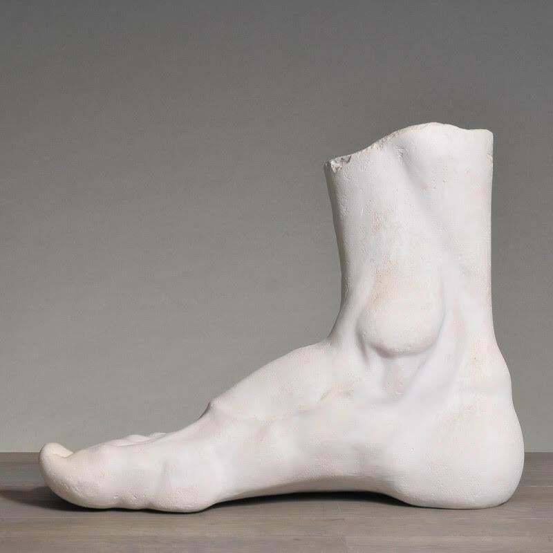 Sculpture Of A Giant Foot In Fine Plaster, 21st Century. photo furniture