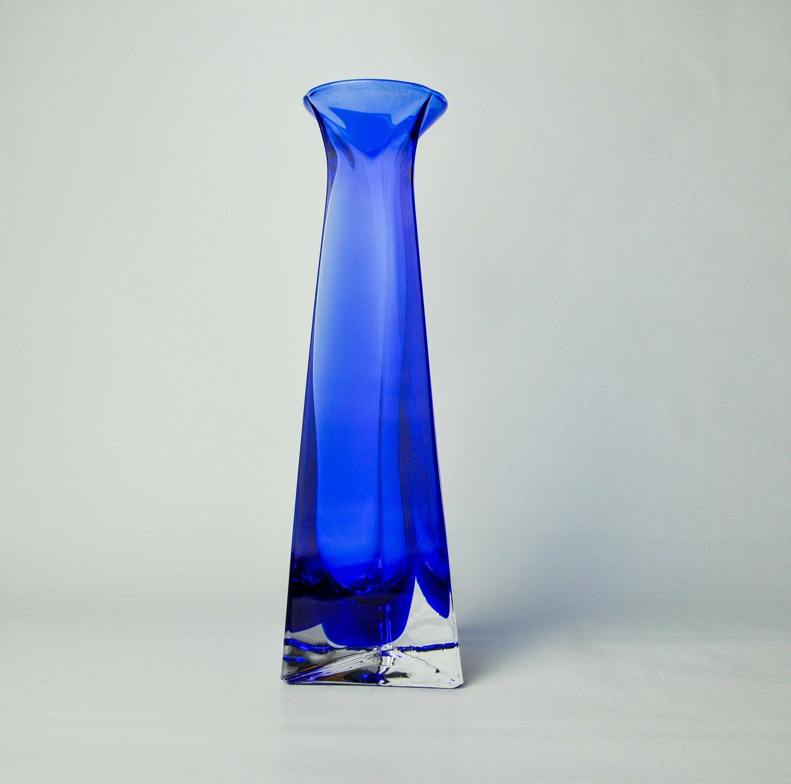 Soliflore Sommerso Blue In Murano Glass, Italy, 1970 photo furniture