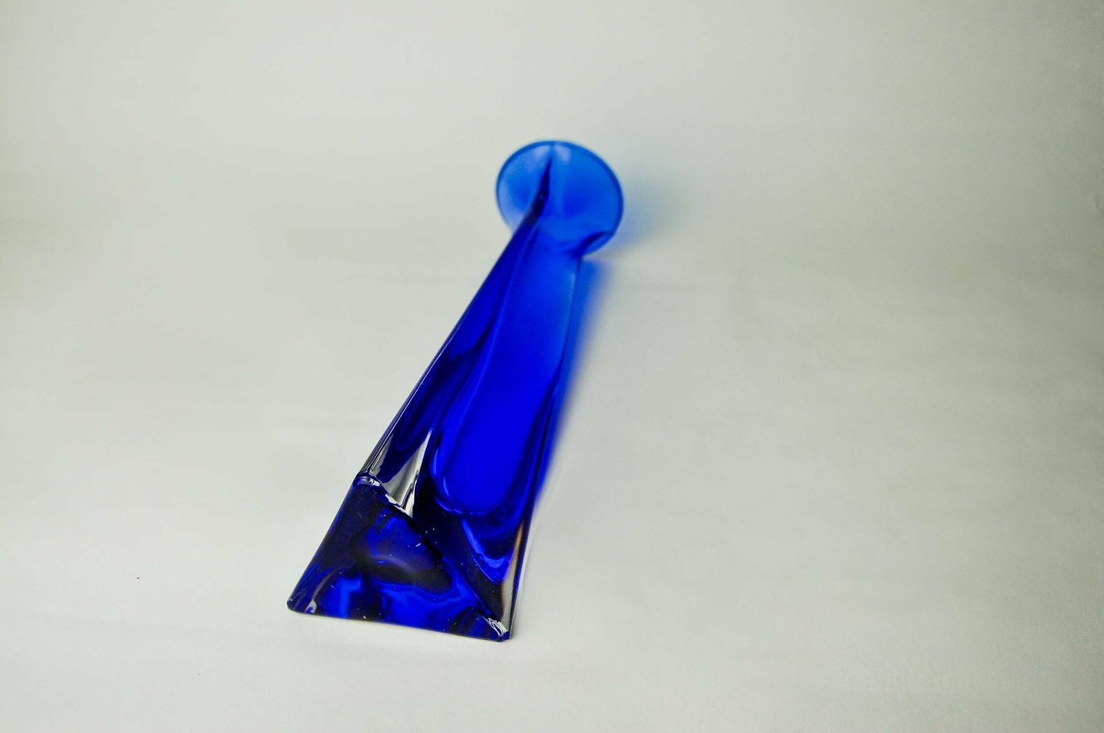 Soliflore Sommerso Blue In Murano Glass, Italy, 1970 photo buy