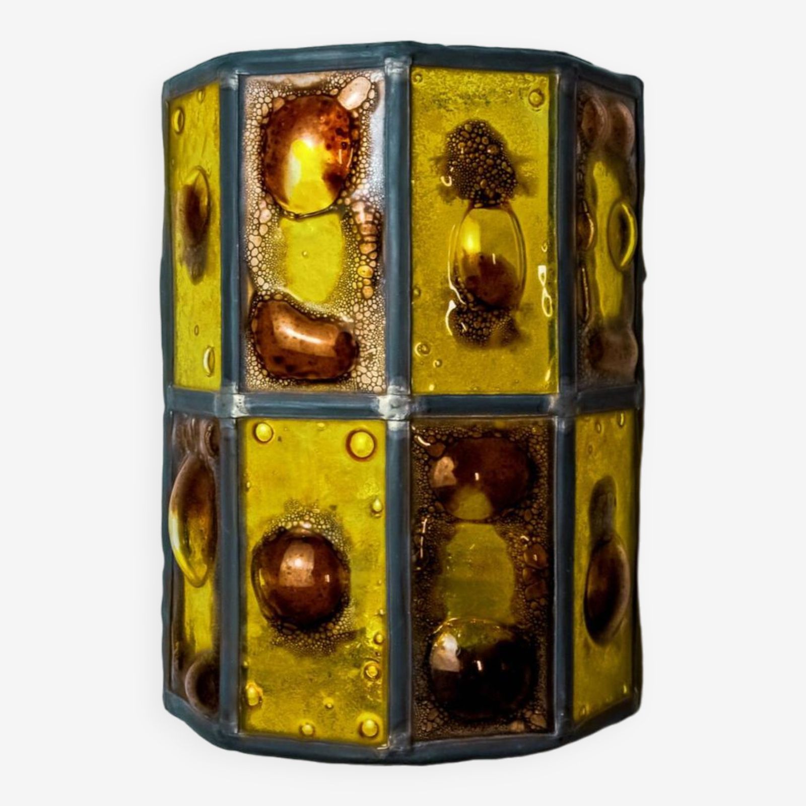 Brutalist Wall Lamp By Felipe Derflingher For Feders, Blown Glass, 1960, Mexico
