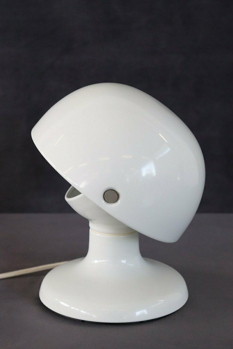 White Metal Table Lamp By Tobia And Afra Scarpa For Flos, 1960s photo furniture