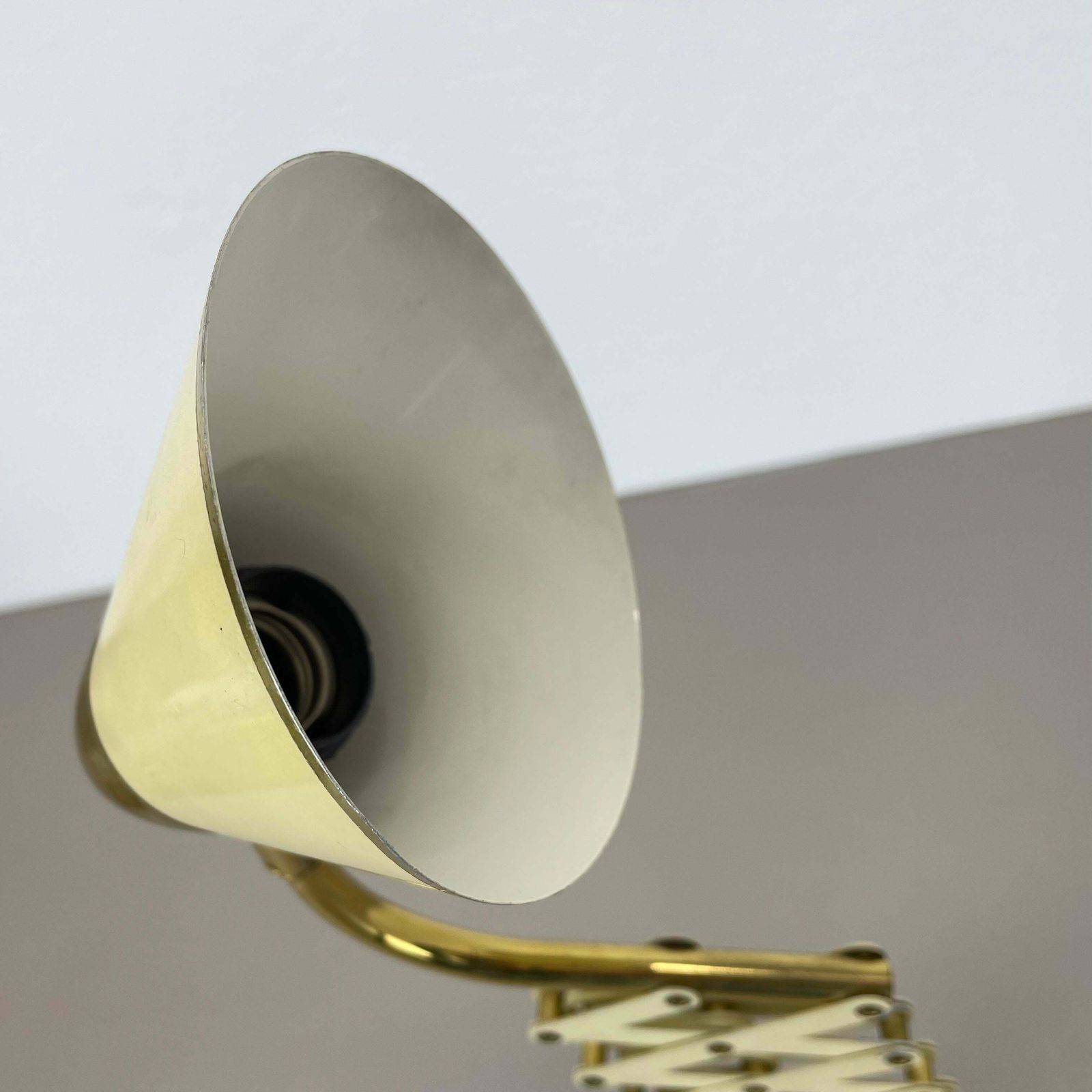 photo for sale Original Scissors Wall Light Brass And Metal By Sis Leuchten, Germany 1950s