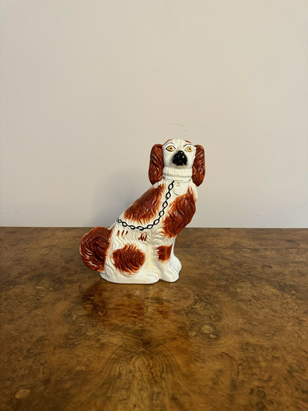 Lovely Victorian Staffordshire Spaniel Seated Dog photo for sale