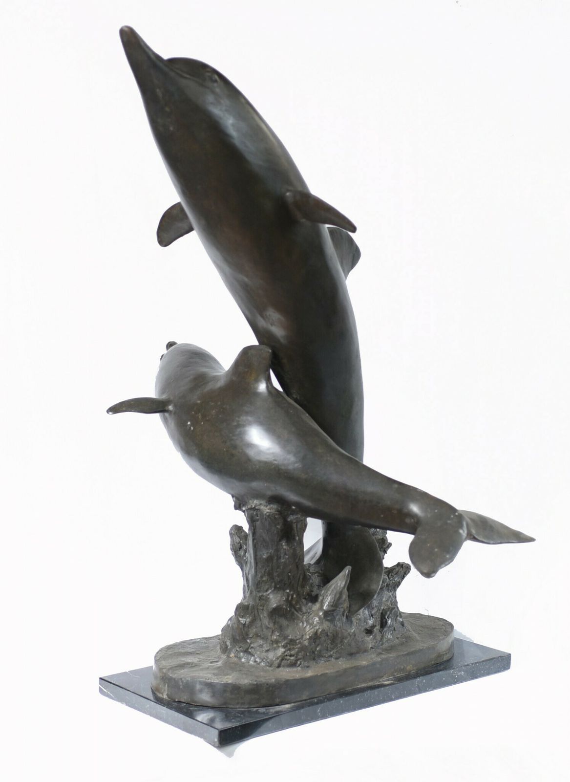 Bronze Dolphin Statue Garden Porpoise Casting photo 995.0