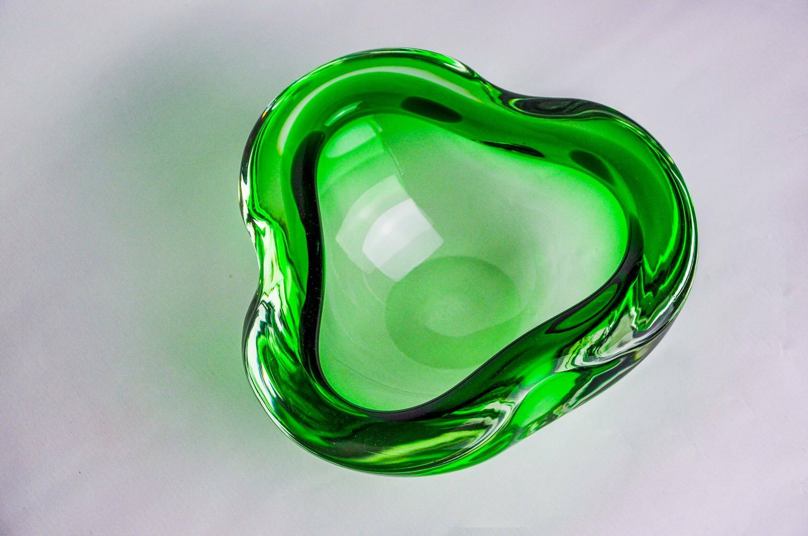Green Sommerso Ashtray By Seguso, Murano Glass, Italy, 1970 photo 502.0