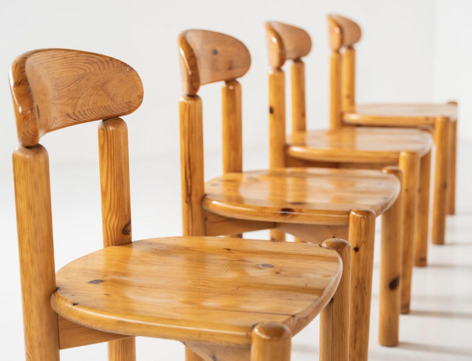 photo vinterior Mid Century Set Of 8 Pitchpin Chairs By Rainer Daumiller, 1970s
