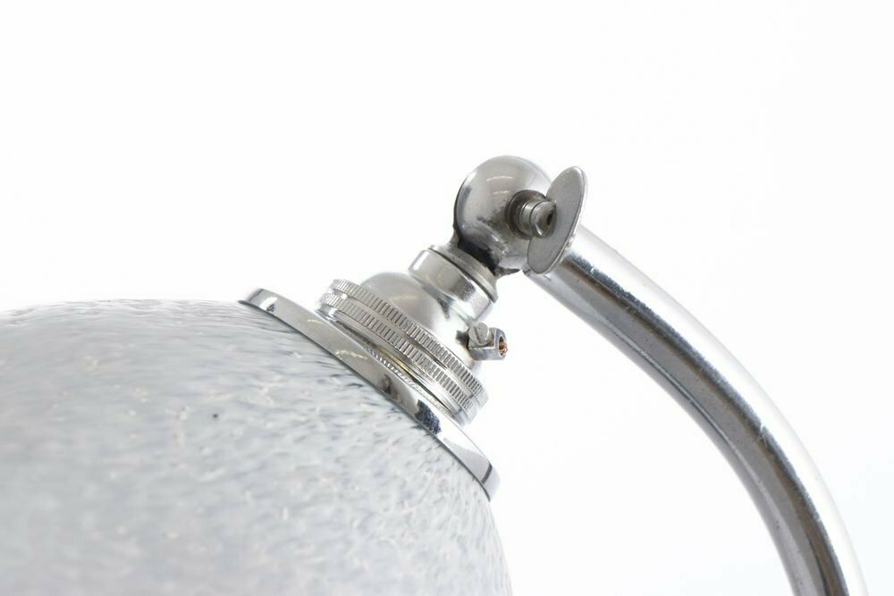 Geometric Shade Swan Neck Art Deco Table/Desk Reading Lamp photo vintage