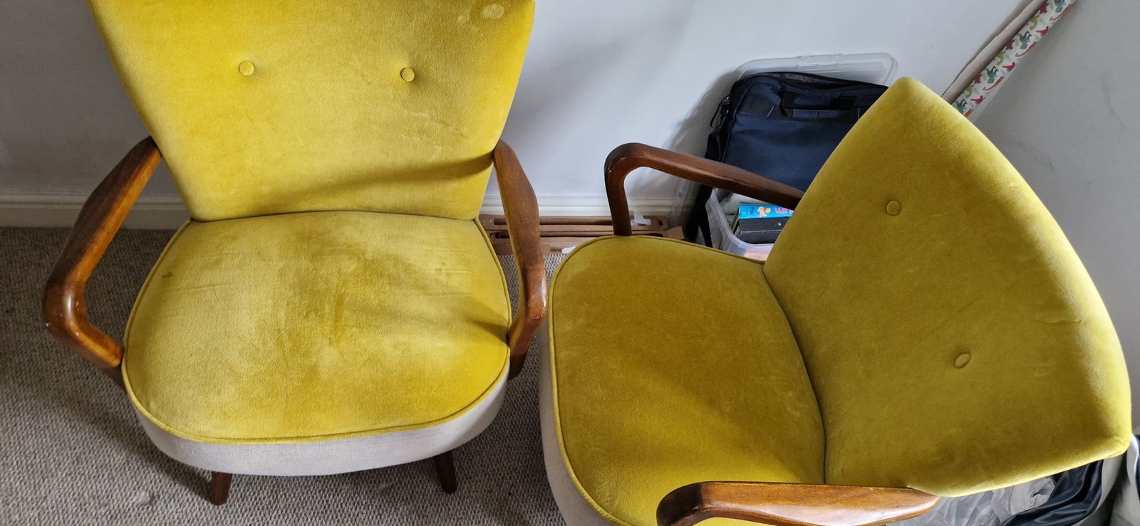 Calvin Armchair Mustard Yellow photo for sale