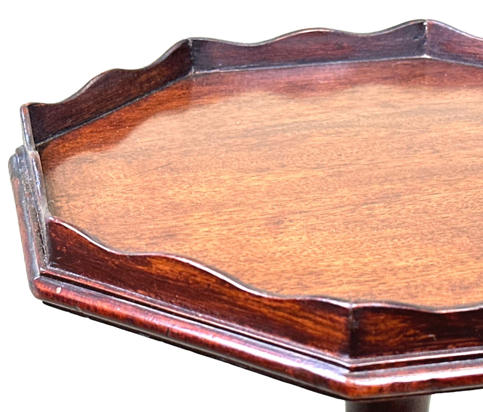 George III Mahogany Torchere Candle Stand (England, Circa 1800) photo vintage