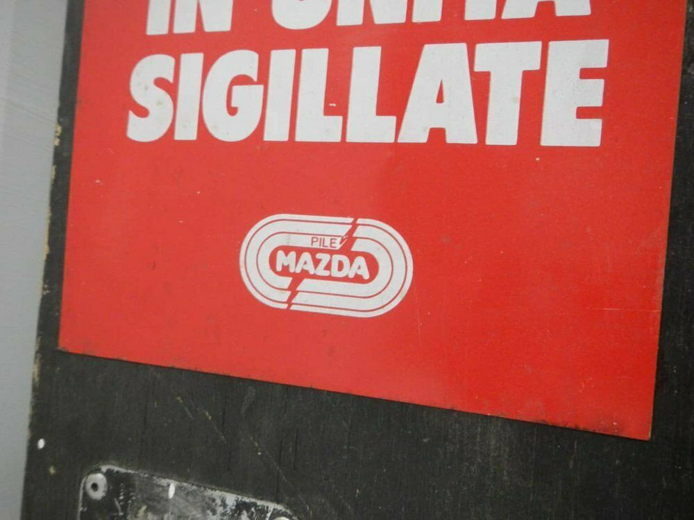 Mazda Tin Sign, 1980, 1980s, Vintage photo vinterior