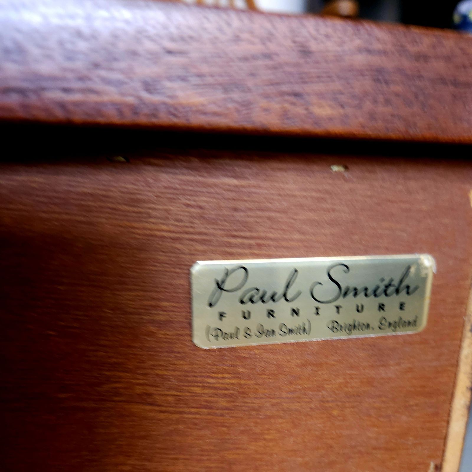 photo furniture Two Tone, Mid Century Cabinet, Mahogany, Tiger Maple & Teak