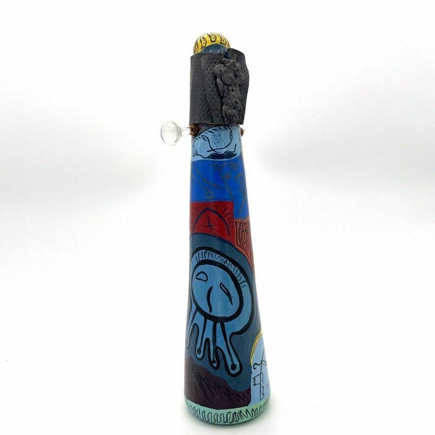 Thierry Baudry   Cxix Totem   Blown Glass And Metal Sculpture   1990 photo for sale