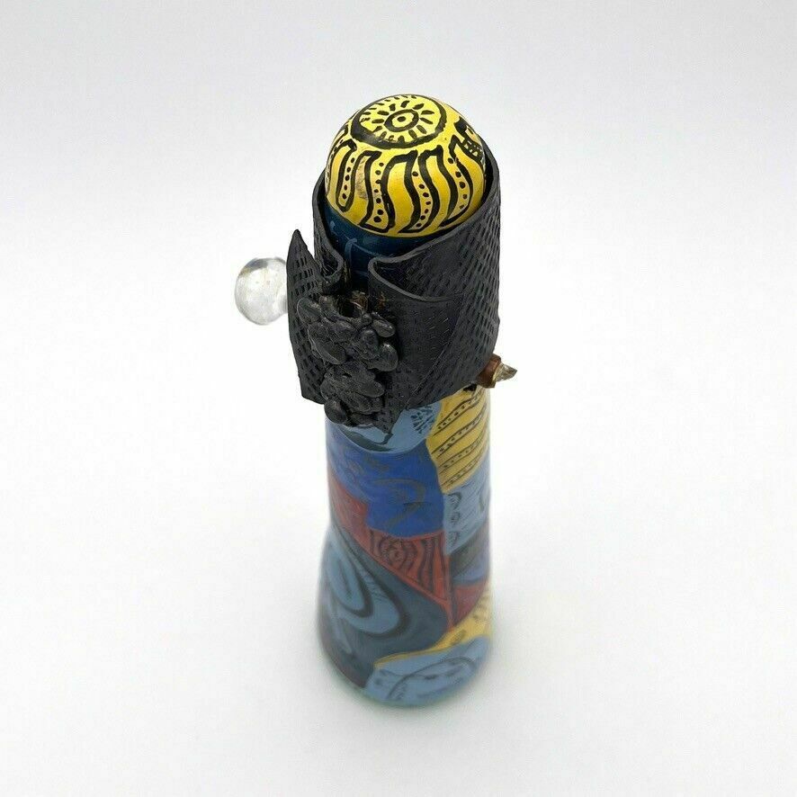 Thierry Baudry   Cxix Totem   Blown Glass And Metal Sculpture   1990 photo Art