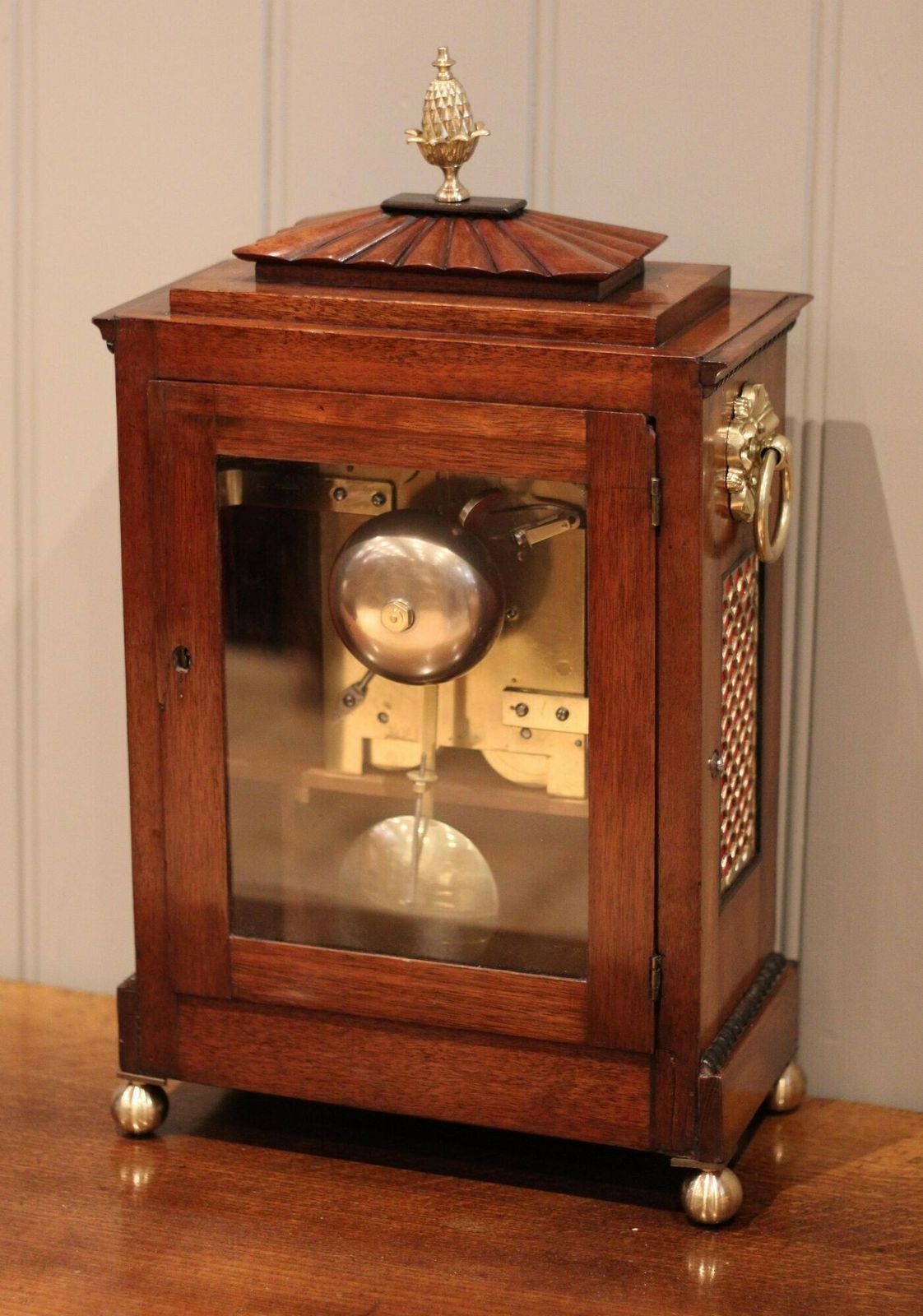 photo for sale Mahogany Regency Chamfer Top Bracket Clock