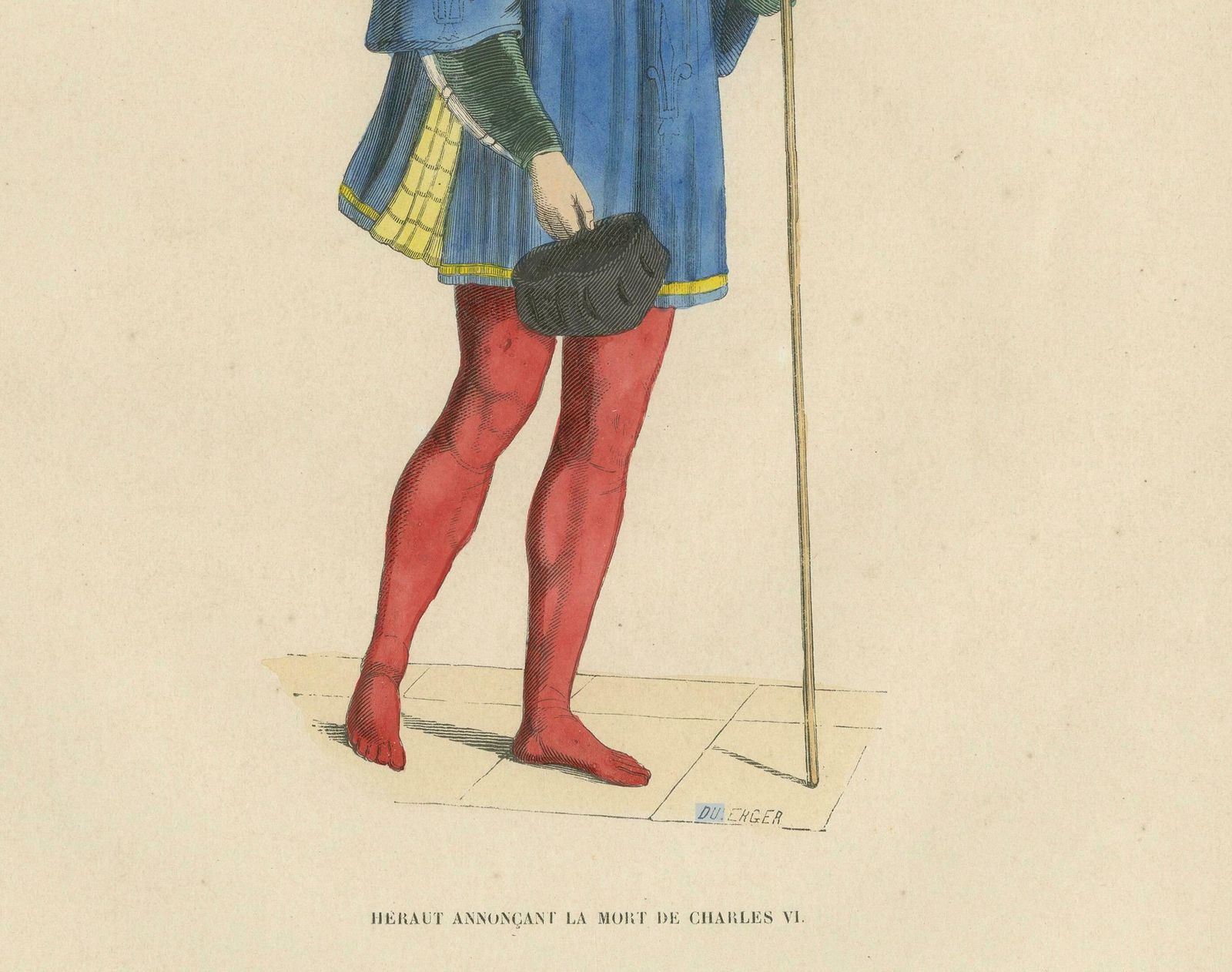 Herald Announcing The Death Of Charles VI, Published In 1847 photo furniture