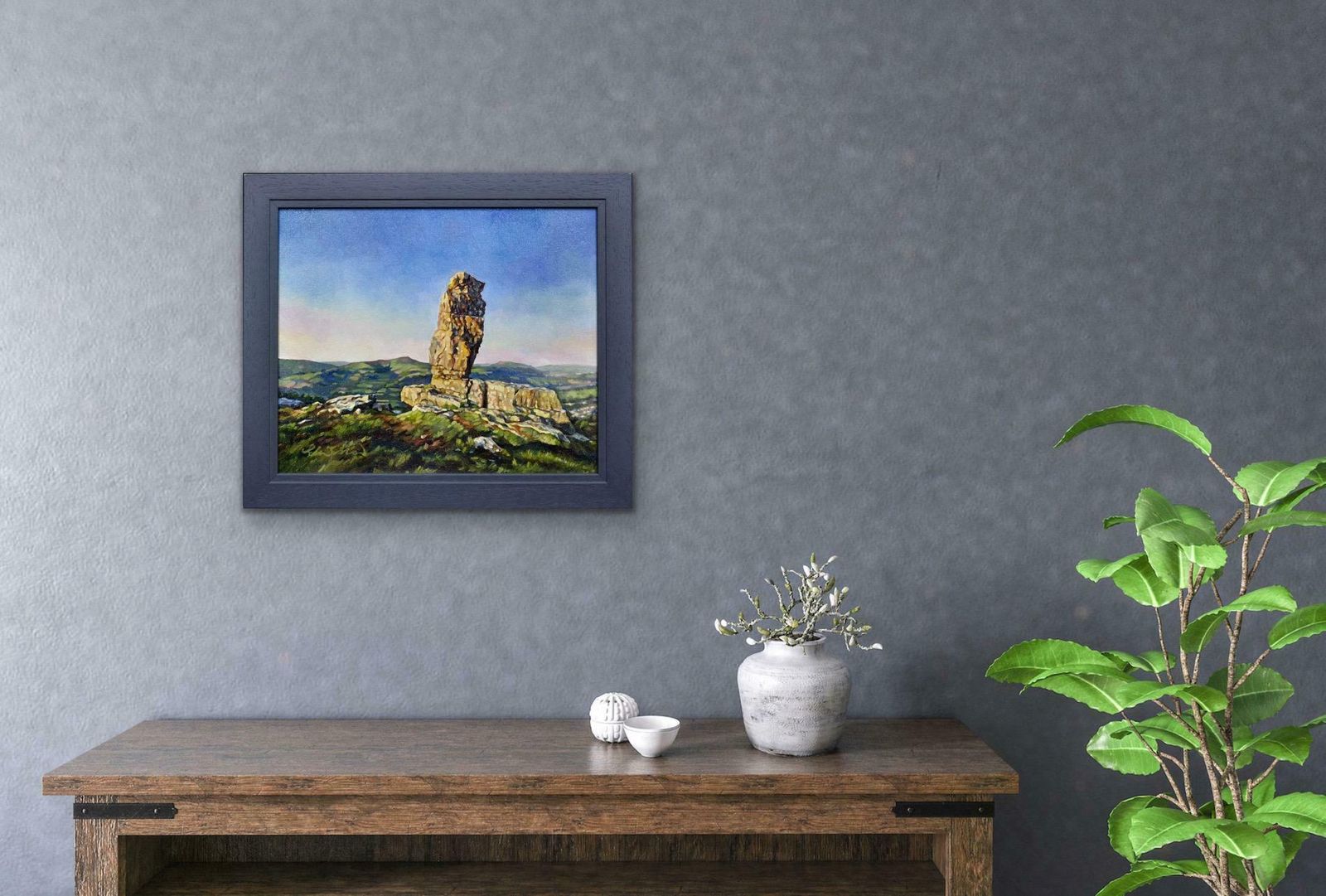 photo vinterior Elin Sian Blake Y Bugail Unig (The Lonely Shepherd), Llangattock, Brecon Beacons. Welsh Folklore