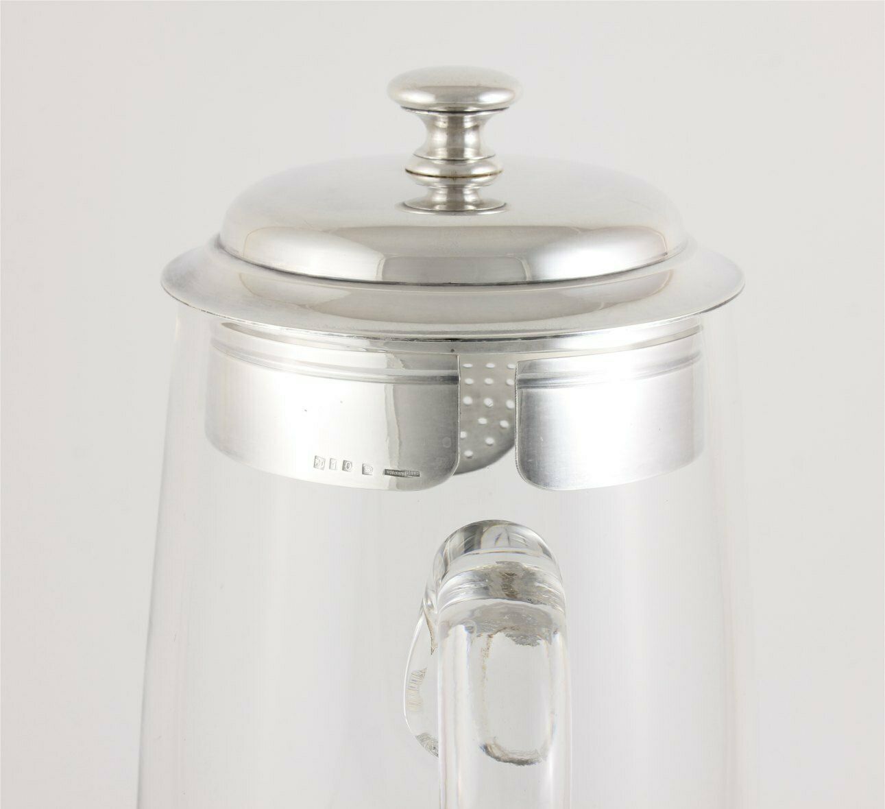 475.0 Large Christofle Silver Plate & Glass Water Jug. Vintage French Pitcher. photo