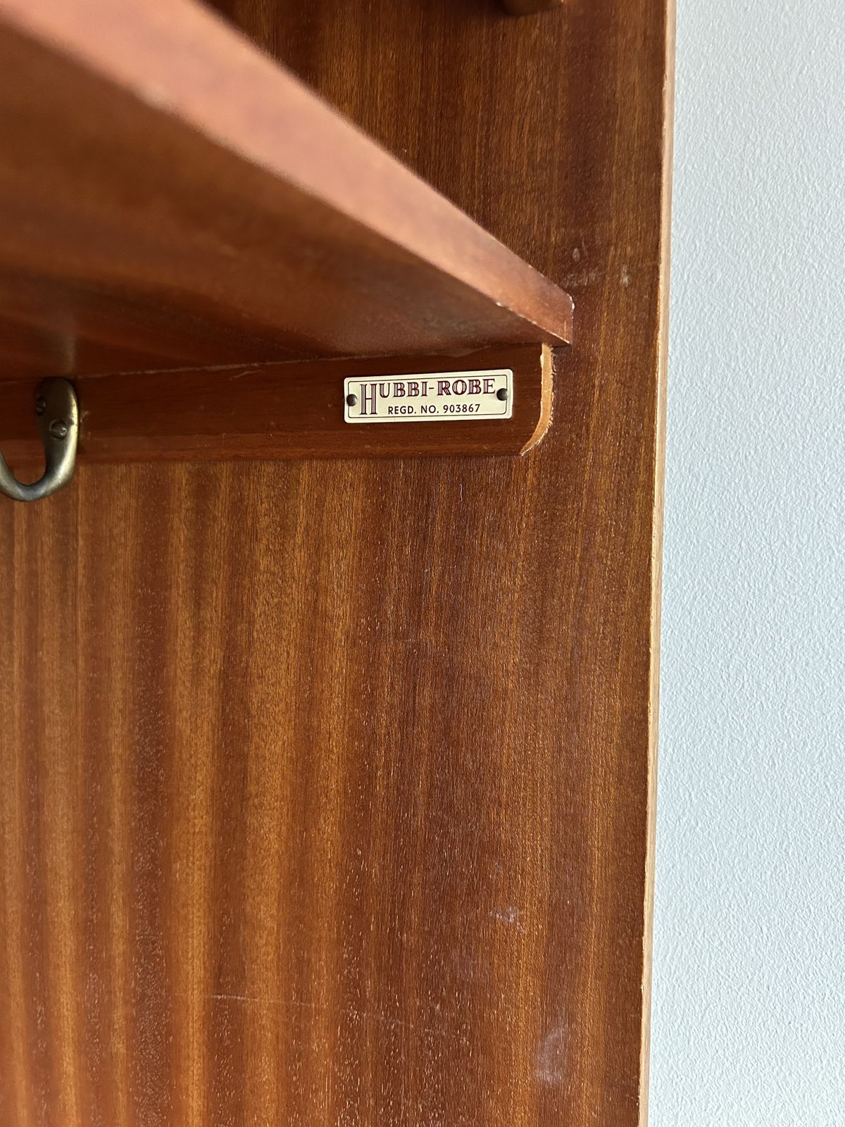Wardrobe1950’s Rare Hubbi Robe Teak Hall Armoire With Vanitymirror&Foldableseat photo buy
