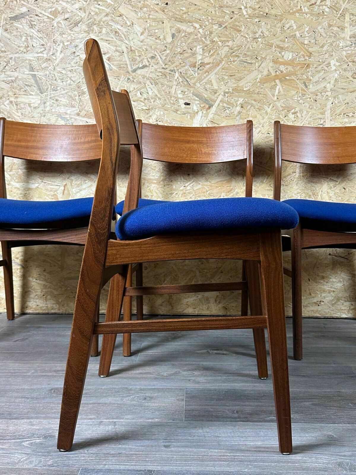 photo buy 4x 60s 70s Teak Chairs Dining Chair Danish Modern Design Denmark