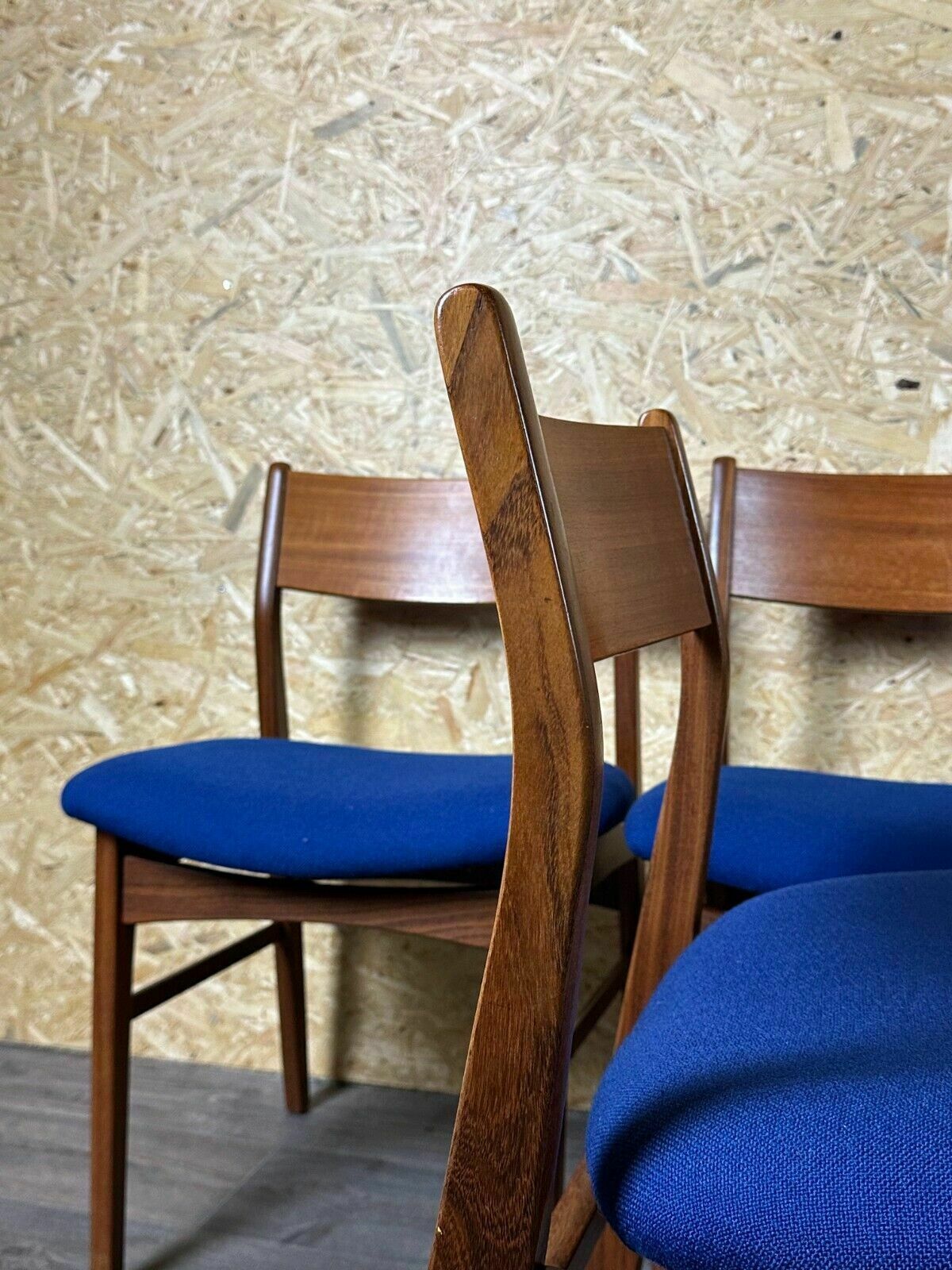 photo vintage 4x 60s 70s Teak Chairs Dining Chair Danish Modern Design Denmark