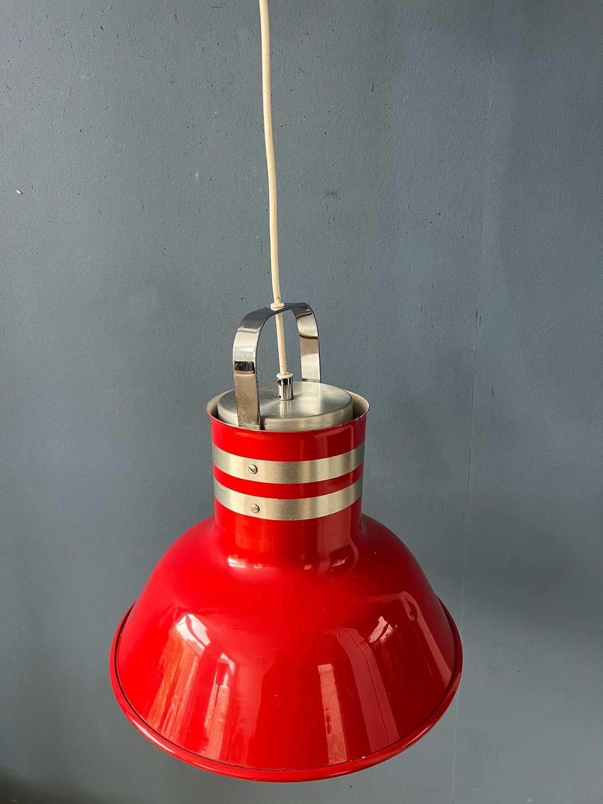 Rode 'Bucket' Space Age Hanglamp Van Ateljé Lyktan photo 424.0