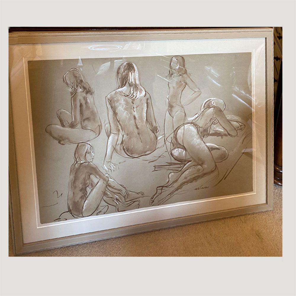 Seated Nudes By Derrick Latimer photo furniture