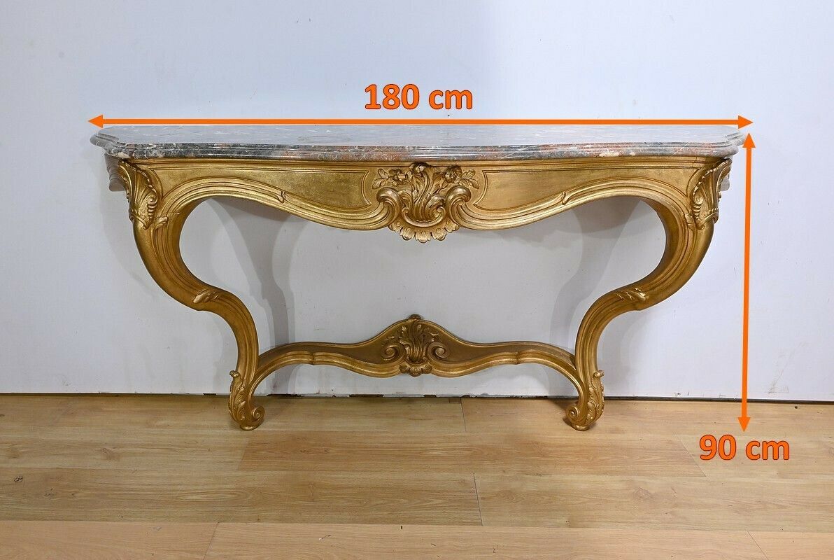 Important Louis XV Wall Console – Early 20th Century photo furniture