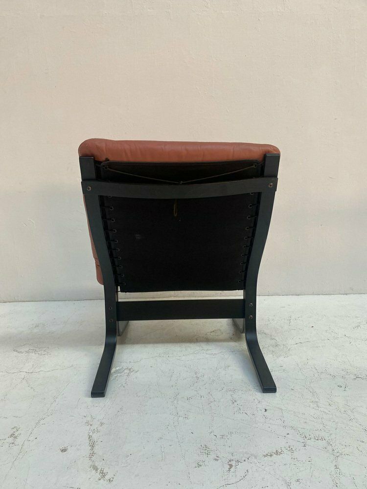 Siesta Easy Chair In Pink Leather By Ingmar Relling For Westnofa, Norway, 1960s photo Furniture