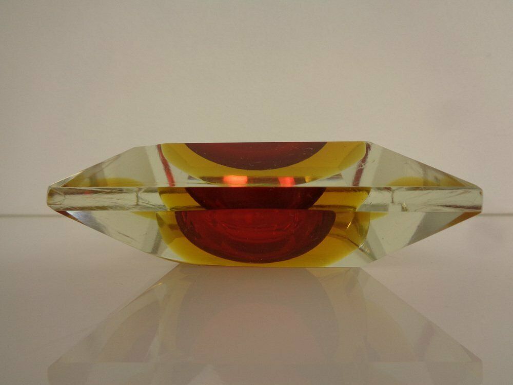 Sommerso Murano Glass Ashtray, Italy, 1960s photo Home Decor