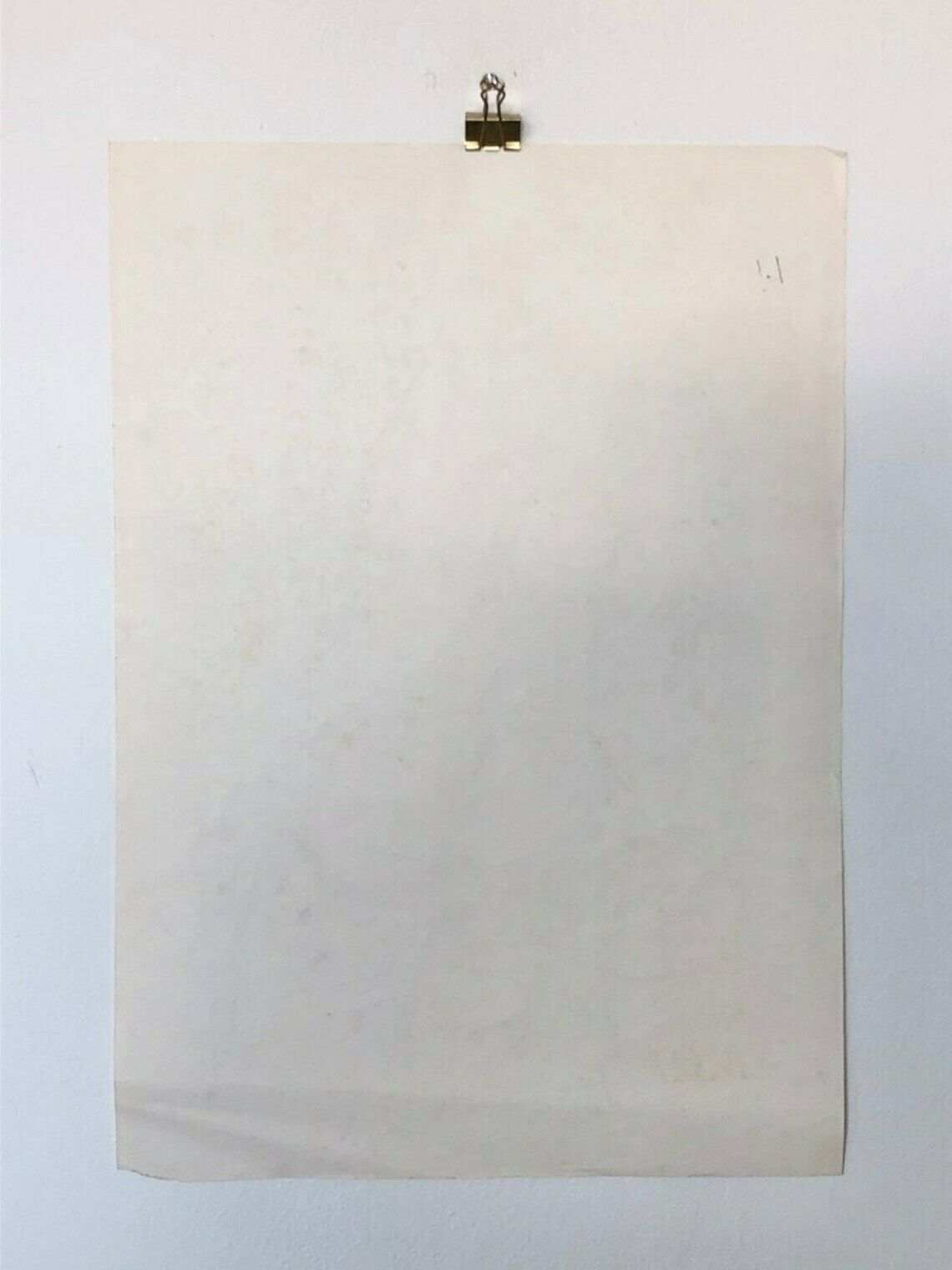 photo for sale Original Danish John Hansen Vintage Drawing With Charcoal And Ink From 1986 With Abstract Figurative Torso Motive