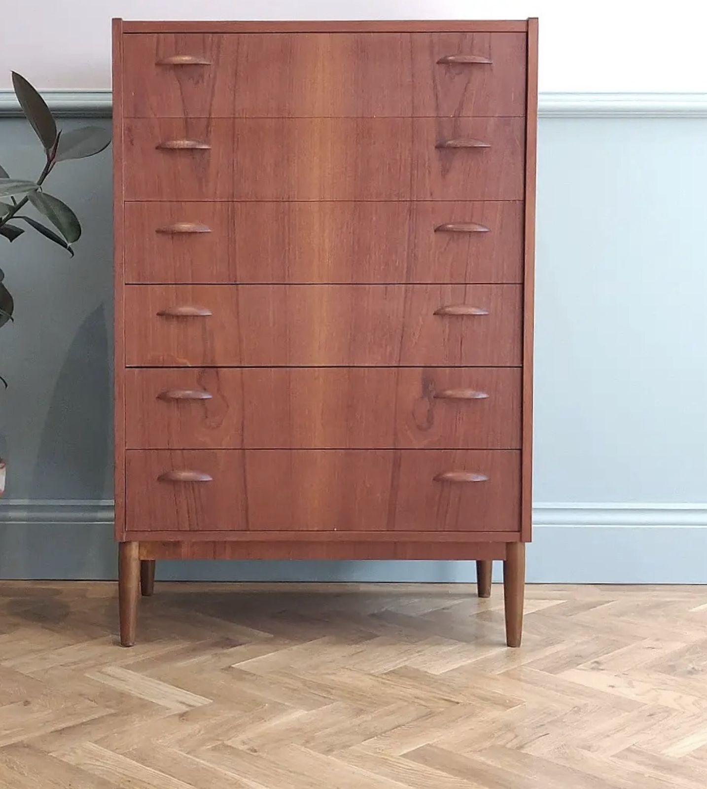 Mid Century 1960s Teak Tallboy
