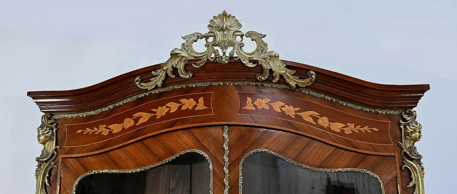 Two Body Bookcase, Louis XV Style – Late 19th Century photo vinterior
