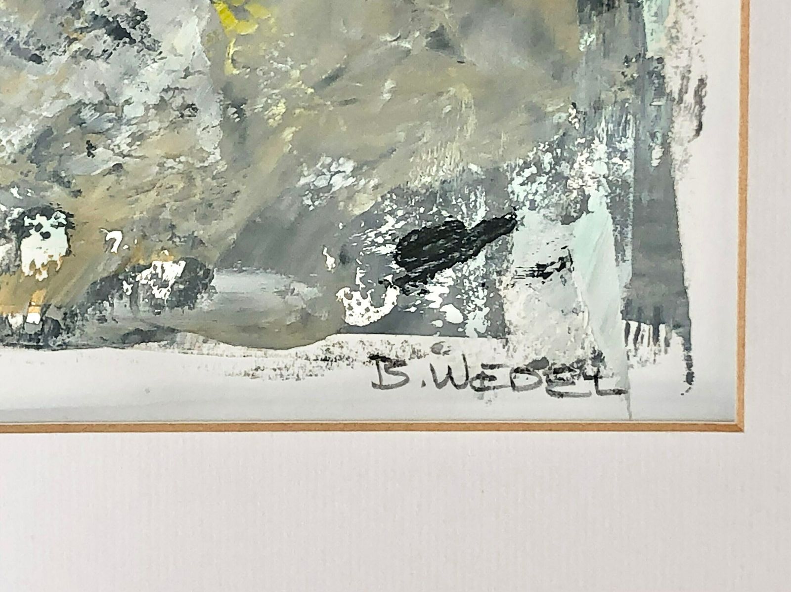 Bent Wedel Original 2002 Abstract Landscape Painting From Denmark With Motive From Vorupør photo for sale