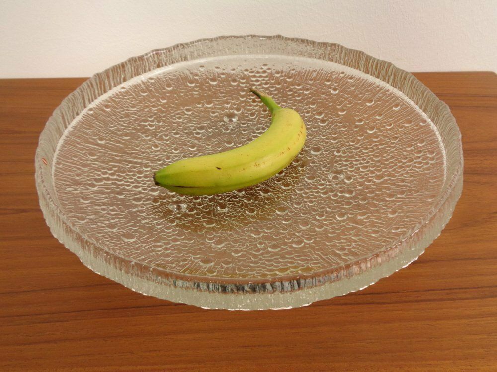 Large Glass Bowl By Tapio Wirkkala For Iittala, Finland, 1960s photo buy