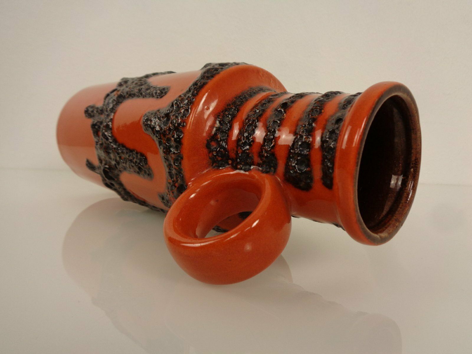 Large Glazed Lava Ceramic 401 28 Vase From Scheurich, 1970s photo vintage