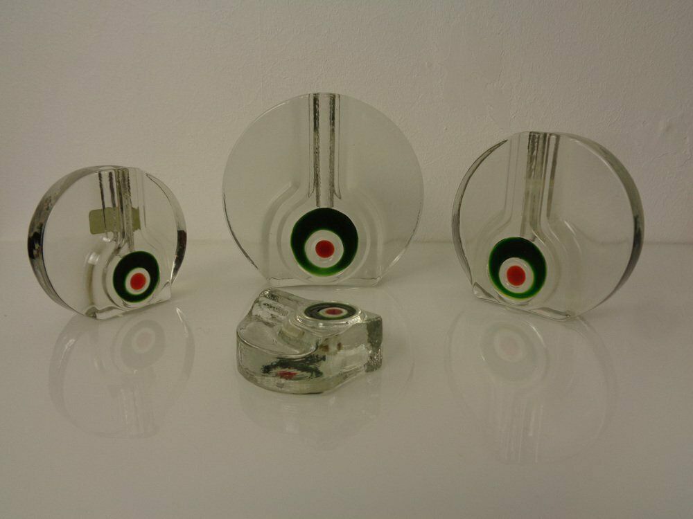 Pop Art Glass Vases By H. Düsterhaus For Walther, Germany, 1960s, Set Of 4 photo furniture