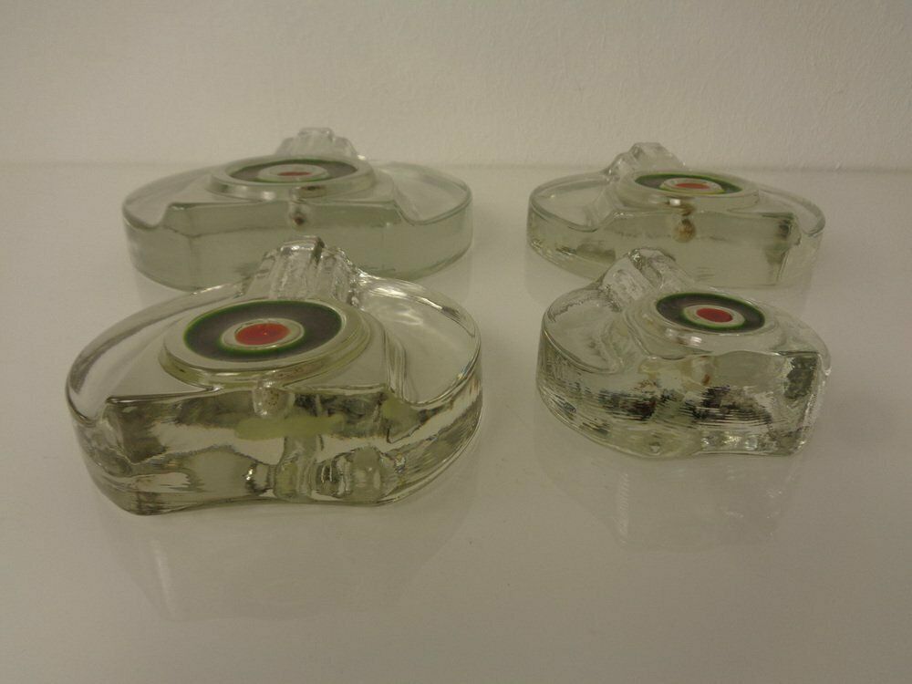 325.0 Pop Art Glass Vases By H. Düsterhaus For Walther, Germany, 1960s, Set Of 4 photo