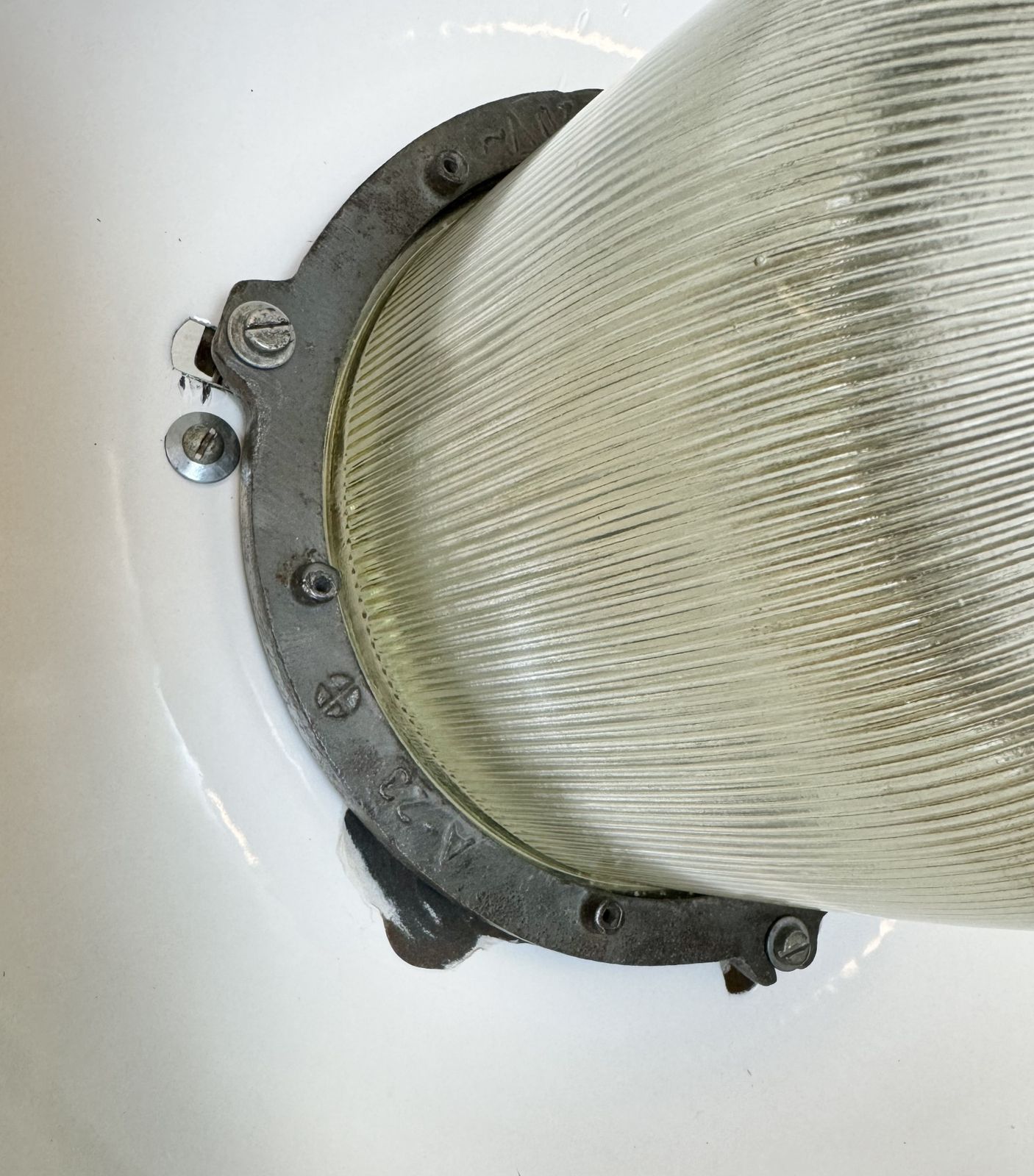 Lighting Industrial Green Enamel Factory Pendant Lamp In Cast Iron, 1960s photo