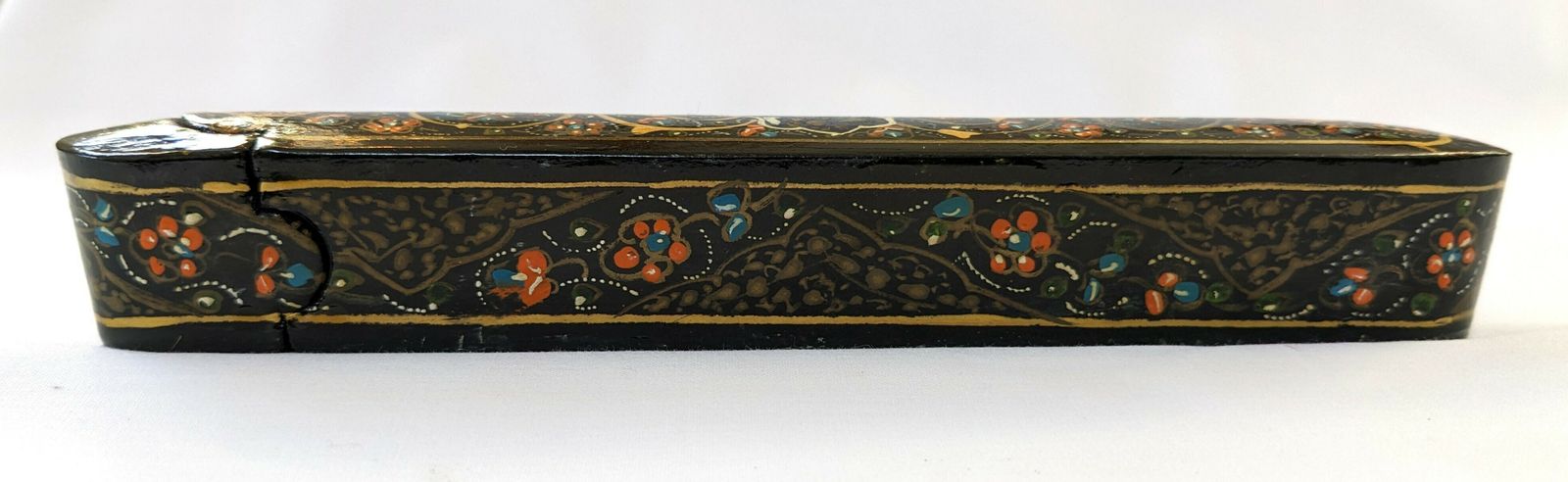 Antique Islamic Paper Mache Qalamdan Pen Case photo buy