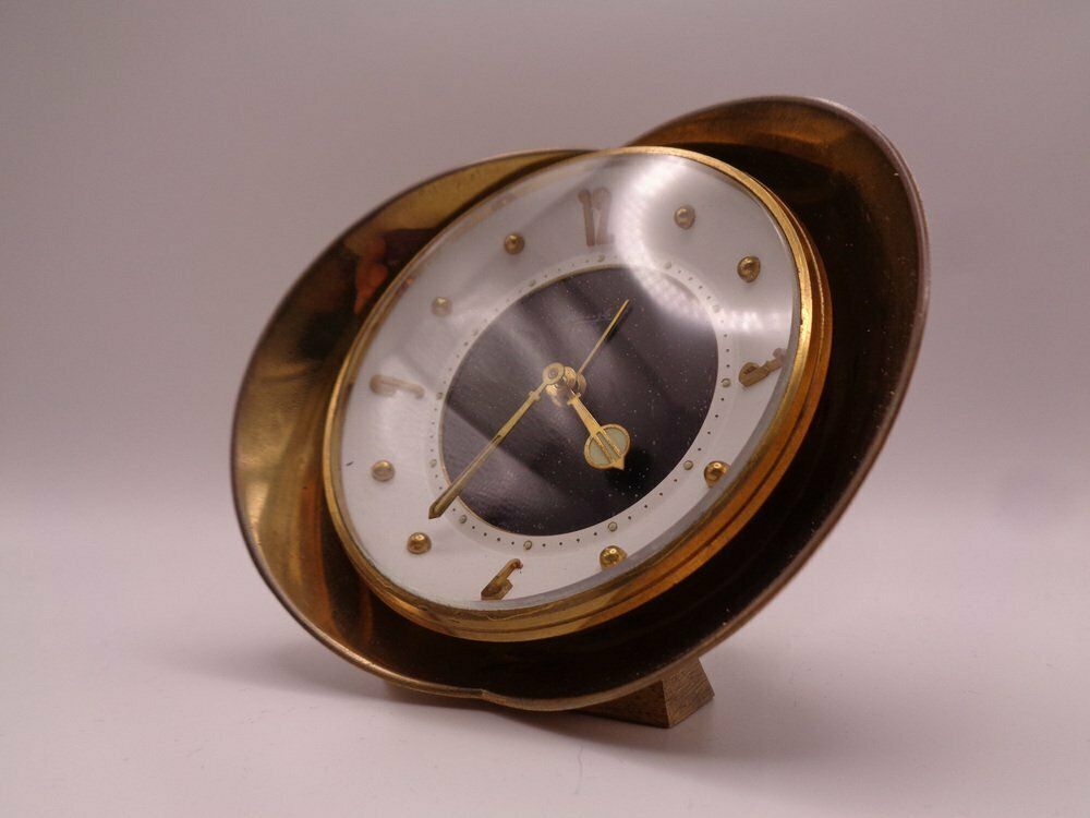 Brass 7 Rubis Alarm Clock From Kienzle International, Germany, 1950s photo 214.0