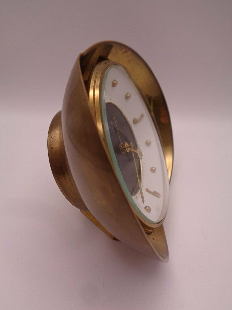 Brass 7 Rubis Alarm Clock From Kienzle International, Germany, 1950s photo buy