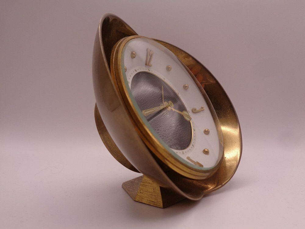 photo for sale Brass 7 Rubis Alarm Clock From Kienzle International, Germany, 1950s