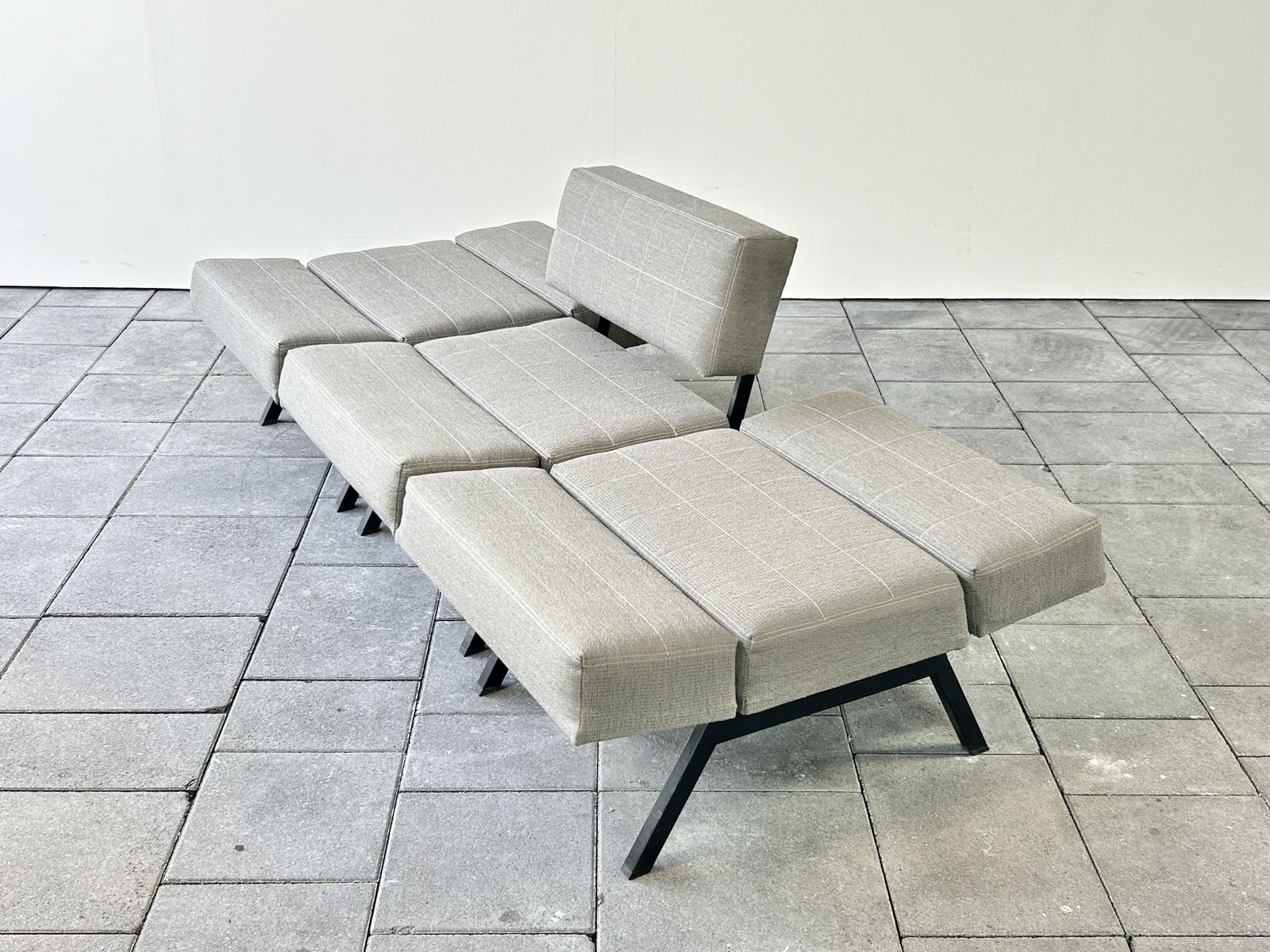 Furniture Set Of Three Panchetto Lounge Chairs Designed By Rito Valla For Ipe Bologna photo