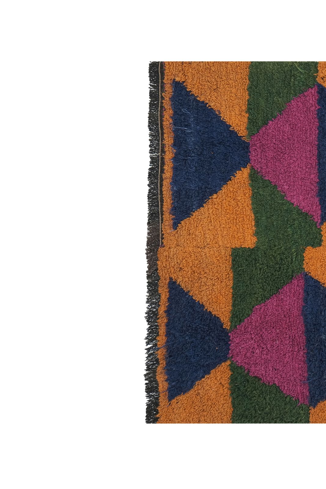 Handmade Wool Colorful Turkish Tulu Rug 3'7'' X 4'6'' photo for sale