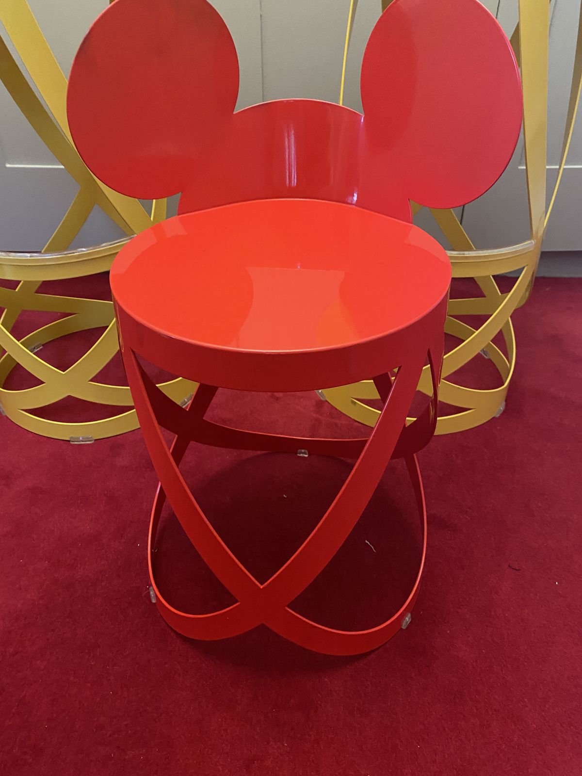 Furniture Cappellini And Walt Disney Mickeys' Ribbon Chairs 3 Of Them. photo