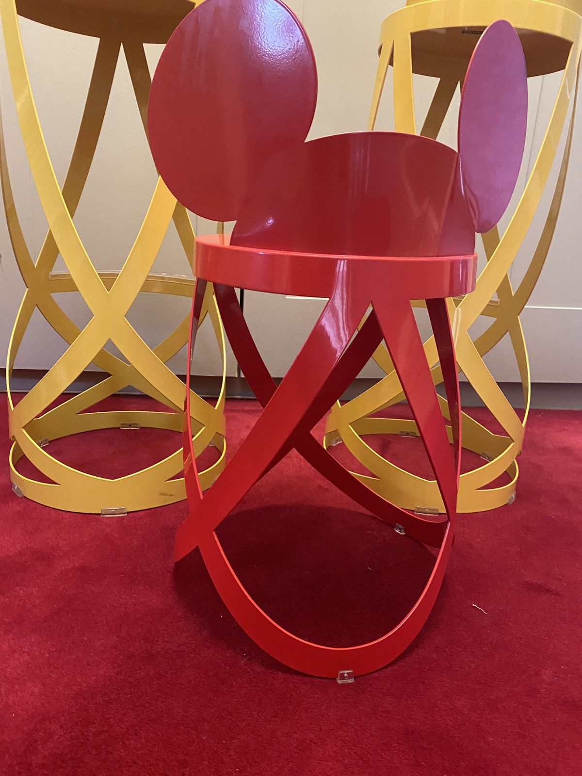 1000.0 Cappellini And Walt Disney Mickeys' Ribbon Chairs 3 Of Them. photo