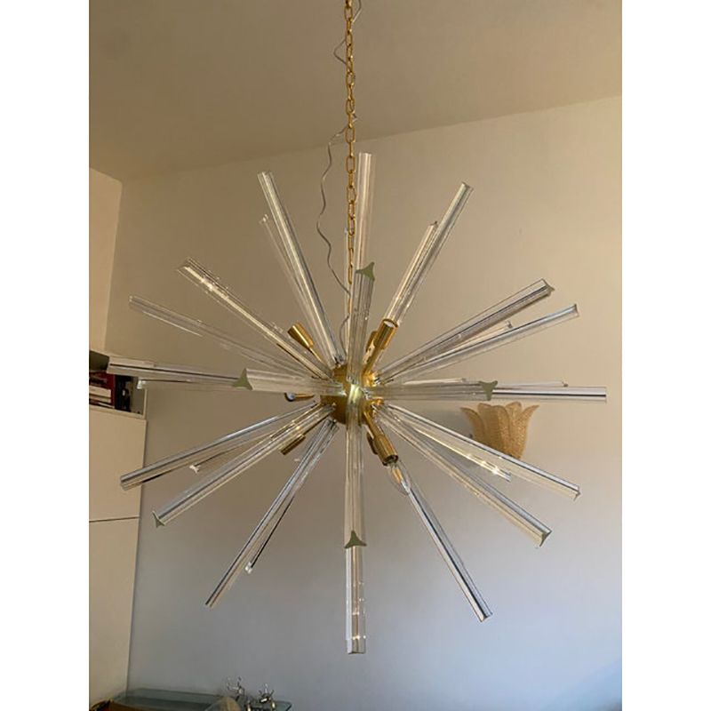 Sputnik Chandelier In Murano Glass Style From Italy photo for sale