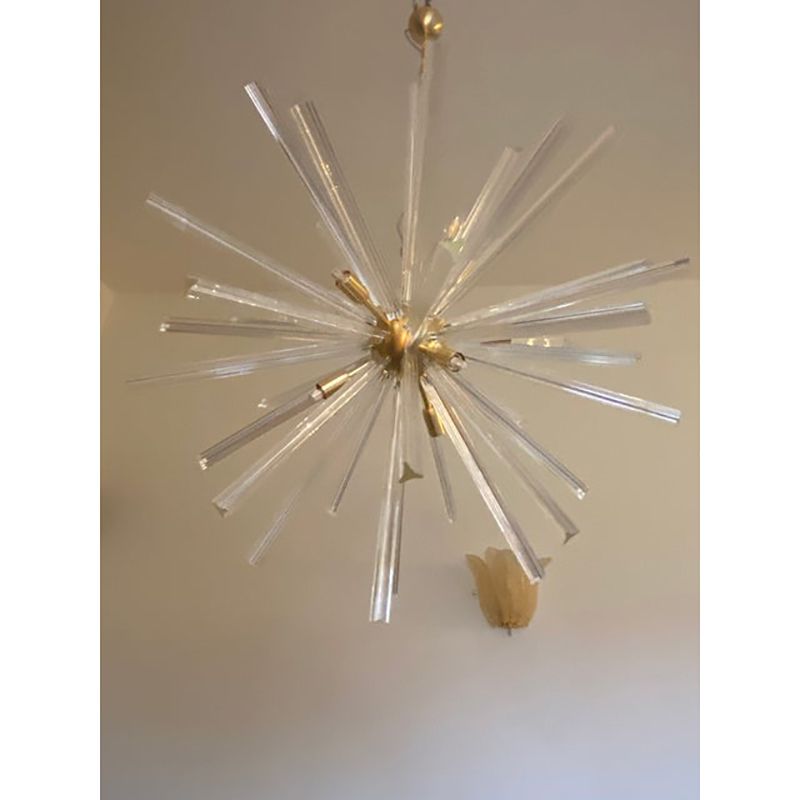 Sputnik Chandelier In Murano Glass Style From Italy photo vinterior