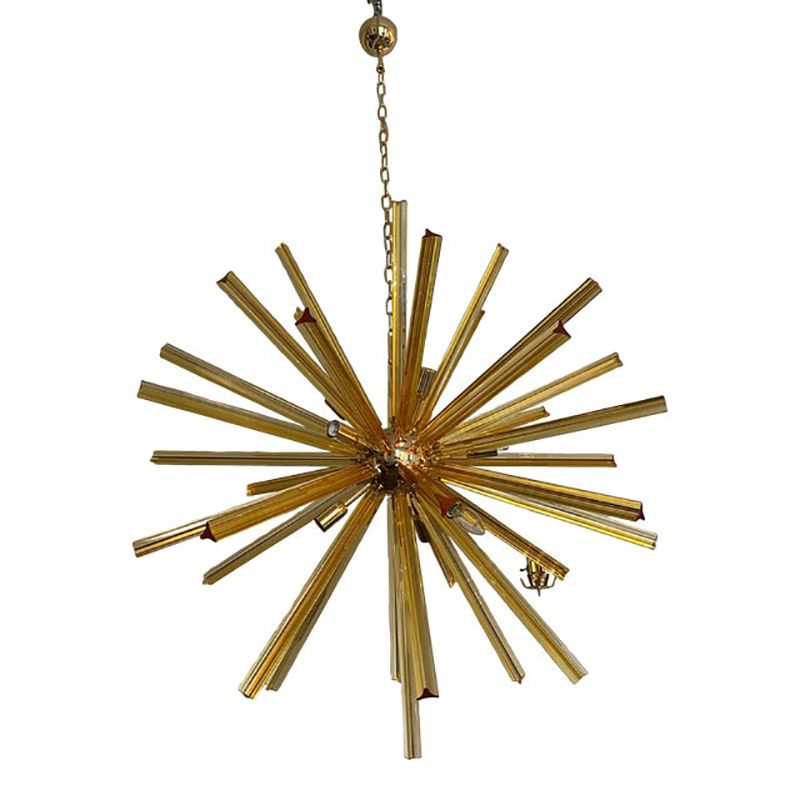 Sputnik Chandelier In Murano Glass Style From Italy
