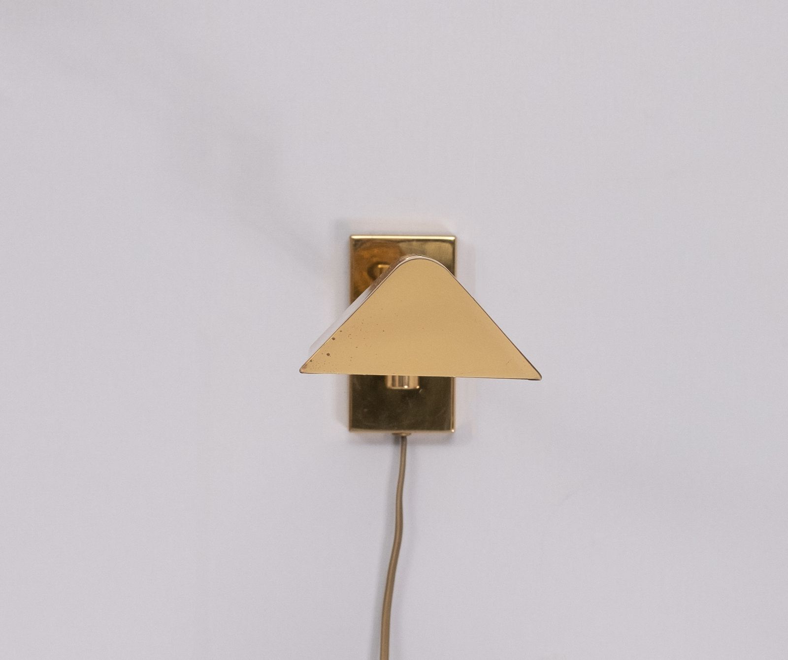 Messing Zwenkarm Wandlamp Duitsland Jaren 1970 photo furniture